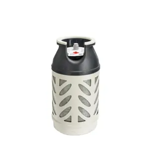 Propanflaske og gass 10 kg kompositt påtrykksventil