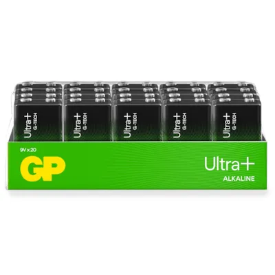 Ultra Plus Alkaline 9V-batteri 1604AUP/6LF22, 20 pk