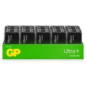 Ultra Plus Alkaline 9V-batteri 1604AUP/6LF22, 20 pk