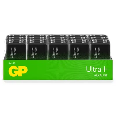 Ultra Plus Alkaline 9V-batteri 1604AUP/6LF22, 20 pk