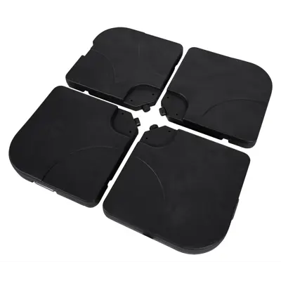 Parasollfot i 4 deler med håndtak