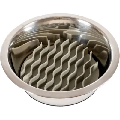 Matskål Slow Feeder grå, bilde 2