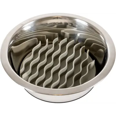 Matskål Slow Feeder grå, bilde 2