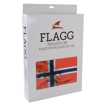 Norsk flagg 300x218 cm