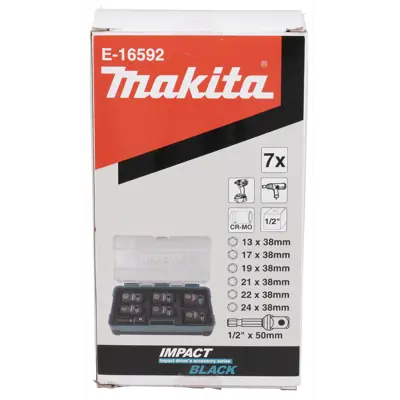 Kraftpipesett Impact Black 1/2" 7 deler, bilde 3