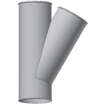 Rett oppsamlingsrør 30 grader