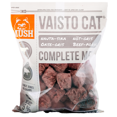Kattemat Vaisto okse-gris frosset 800 g