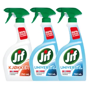 Kit med 1 kjøkkenspray og 2 universalspray
