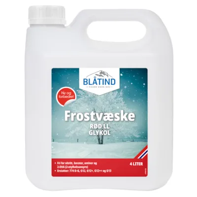 Frostvæske Rød konsentrat LL 4 L