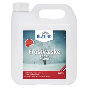 Frostvæske Rød konsentrat LL 4 L