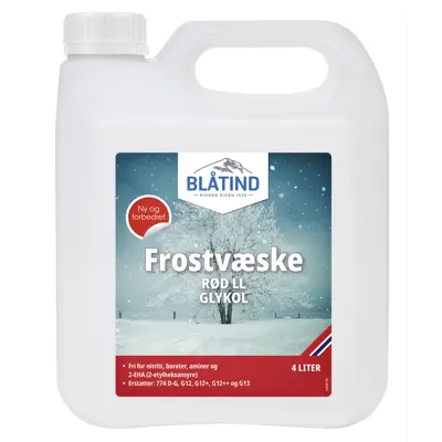 Frostvæske Rød konsentrat LL 4 L