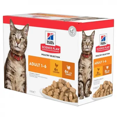 Våtfôr Adult Multipack kylling og kalkun 12x85 g