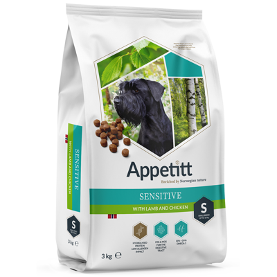 Hundefôr Sensitive Lamb & Chicken Small Breed 3 kg