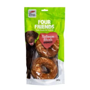 Tyggering laks og råhud 240 g