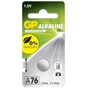Alkaline knappcellebatteri 1,5 V