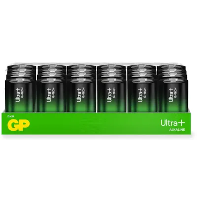 Ultra Plus Alkaline D-batteri 13AUP/LR20, 24 pk