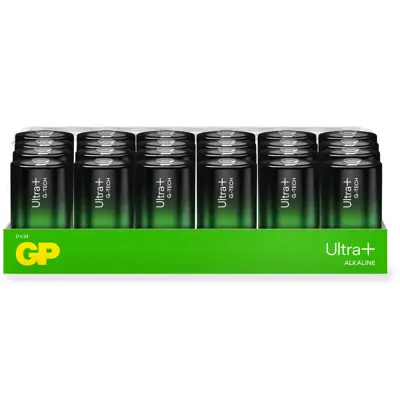 Ultra Plus Alkaline D-batteri 13AUP/LR20, 24 pk