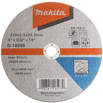 Kappeskive stål og metall 230x2,5 mm
