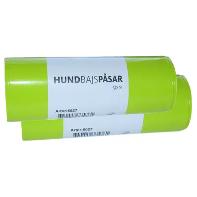 Hundeposer 2x50 stk grønn