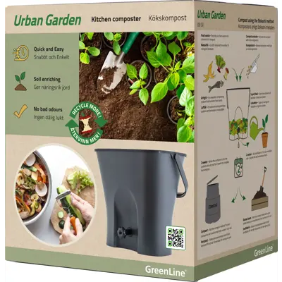 Kompostbøtte Urban Garden 18 L, bilde 4