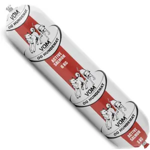 Hundepølse Active fullfôr laks frosset 6 kg