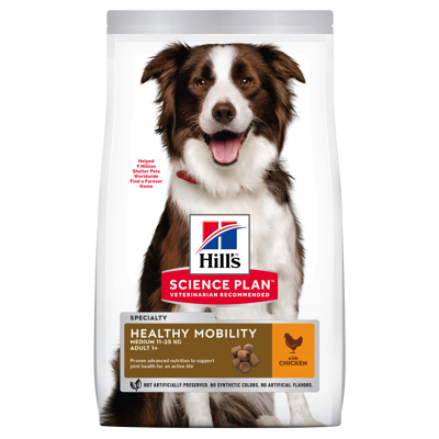 Hundefôr Healthy Mobility Medium Adult Kyllling 14 kg