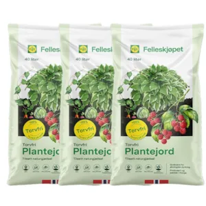 Torvfri plantejord 40 L-3 pk