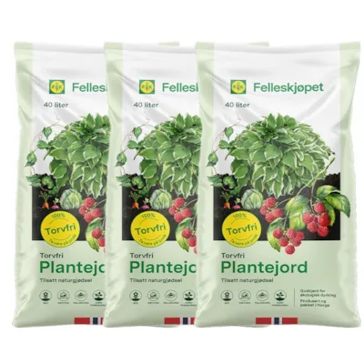 Torvfri plantejord 40 L-3 pk