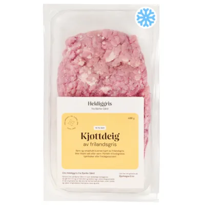 Fryst Kjøttdeig av Frilandsgris 400 g
