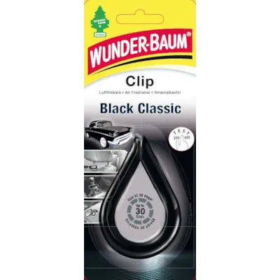 Luftfrisker clip black classic