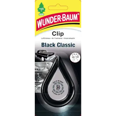 Luftfrisker clip black classic