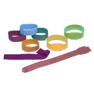 Merkeband borrelås rød 10 pk