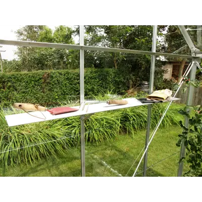 Aluminiumshylle for drivhus