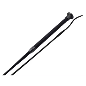 Pisk Dressur Leather Grip svart 110 cm