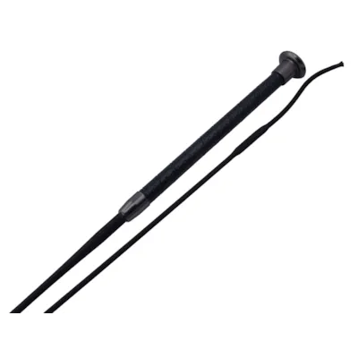Pisk Dressur Leather Grip svart 110 cm
