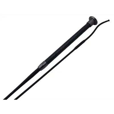 Pisk Dressur Leather Grip svart 110 cm