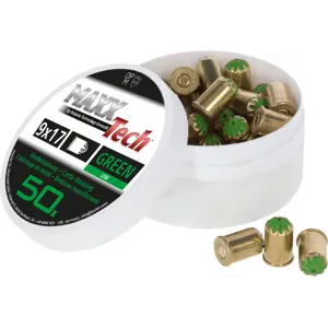 Patron 9x17 mm grønn 50 stk