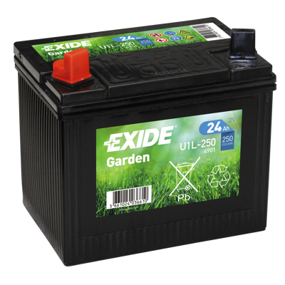 Exide Garden venstre 12V 24Ah batteri