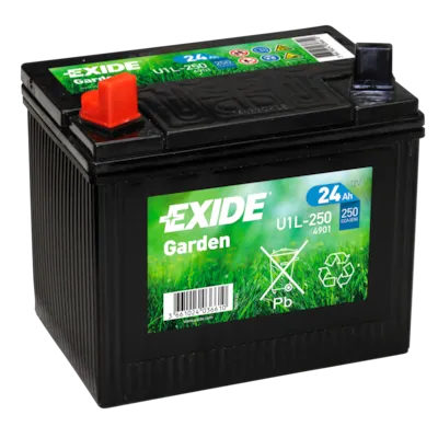 Exide Garden venstre 12V 24Ah batteri