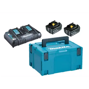 Batterisett 2 x 5.0 Ah 18V og dobbel lader