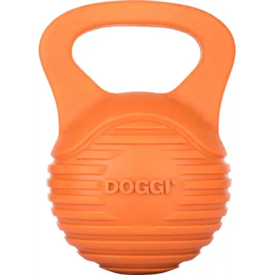 Hundeleke Dumbell orange