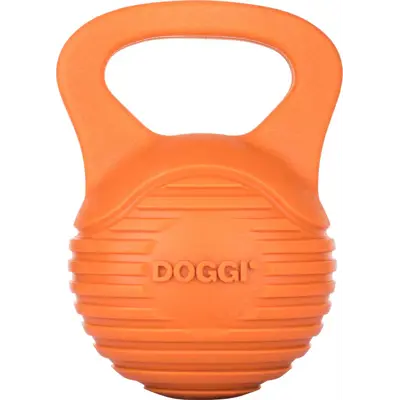 Hundeleke Dumbell orange