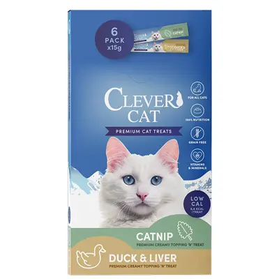 Kattesnacks Creamy Catnip and 6 x 15 g