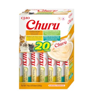 Kattesnacks puré kylling varianter 20x14 g