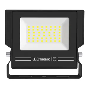 Lyskaster med varmhvitt Lys 30W