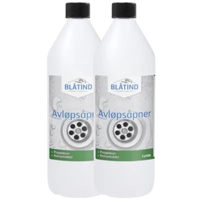 Avløpsåpner 2 stk à 1 L