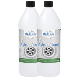Avløpsåpner 2 stk à 1 L