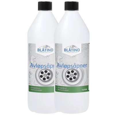 Avløpsåpner 2 stk à 1 L