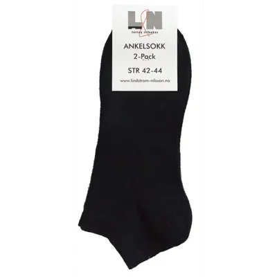 Ankelsokker ull 2 pk svart, bilde 2