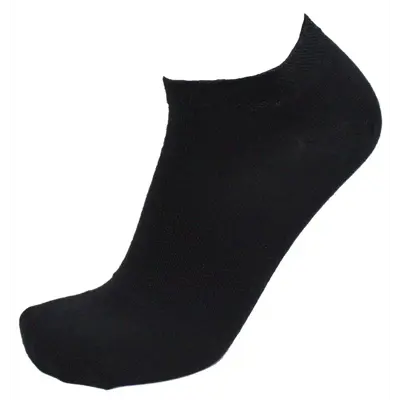 Ankelsokker ull 2 pk svart